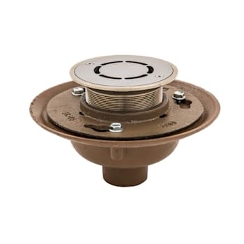 Image for Bestcare Whitehall Ligature-Resistant Floor Drain, Round, 5in, 2in No Hub from HD Supply