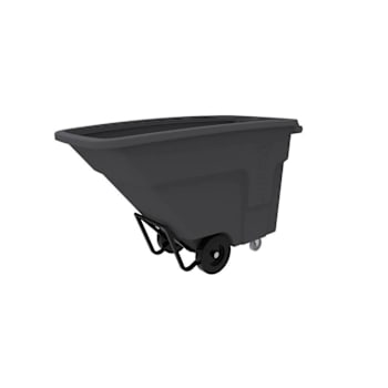 Image for Toter 1 Cubic Yd 1200 Lb Cap. Standard Duty Nestable Industrial Gray Tilt Truck from HD Supply