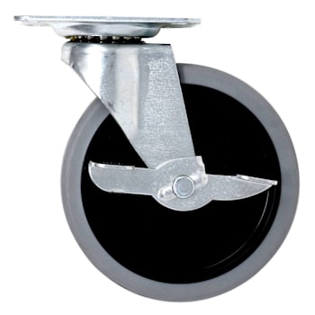 Image for Rubbermaid Commercial 5" Swivel Dyna Tred Caster With Brake For Utility Carts from HD Supply
