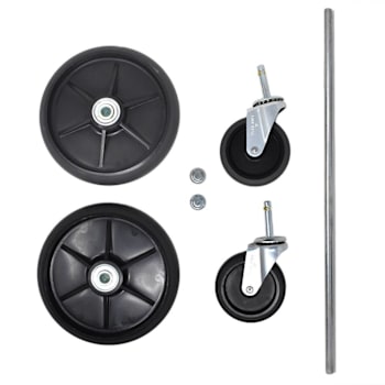 Image for Rubbermaid Commercial 8" Ball Bearing Wheel And Caster Kit With Axle from HD Supply