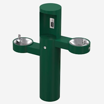 Image for Murdock Contemporary Ada Bi-Level Outdoor Pedestal Drinking & Filling Station from HD Supply
