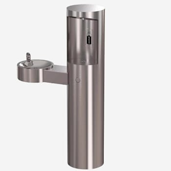 Murdock Contemporary Outdoor Pedestal Bottle Filler & Drinking Fountain ADA S/S