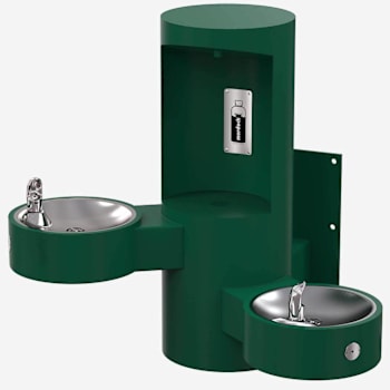 Murdock Contemporary Ada Bi-Level Outdoor Wall-Mount Drinking & Filling Station