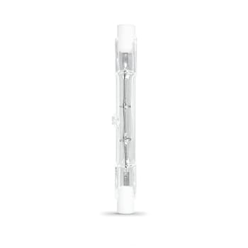 FEIT Electric T3 Halogen Bulb, R7s Base, Dimmable, 100 Watt, Clear, Package Of 2