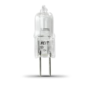 Feit Electric T3 Halogen Bulb, G4 Base, Dimmable, 20 Watt, Package Of 2