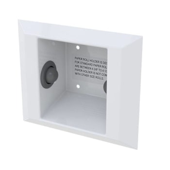 Image for Bestcare Whitehall Ligature-Resistant Toilet Paper Holder, Semi-Recessed, White from HD Supply