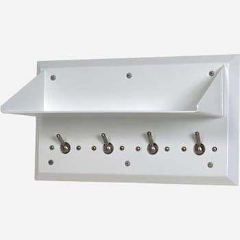 Image for Bestcare Whitehall Ligature-Resistant Shelf, Auto Release Hooks, White from HD Supply