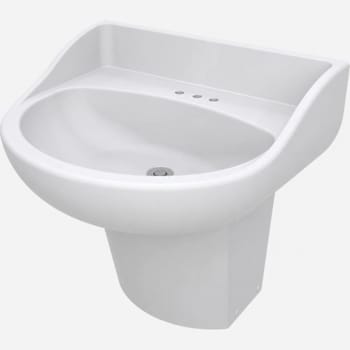 Image for Bestcare Whitehall Ligature-Resistant Basin, ADA Compliant, Blanco, No Faucet from HD Supply