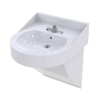 Image for Bestcare Whitehall Ligature-Resistant ADA Basin, S/S, White, Wsf Sensor Faucet from HD Supply
