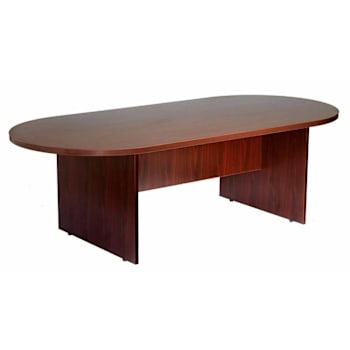 Image for Boss Office Products 71x35x29.5" Oval Laminate Conference Table Mahogany Finish from HD Supply