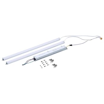 SATCO 2' LED Light Bar Retrofit Kit, 2-Bars, Selectable CCT And Wattage, Silver