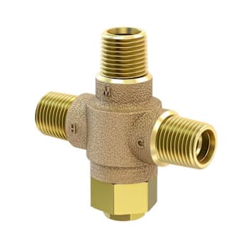 Acorn Controls Mgi Automatic Temperature Mix Valve Brass Finish 4.5 GPM 1/2" Npt
