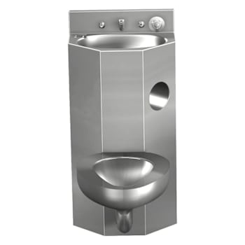 Image for Acorn Engineering Company 18" Lav-Toilet Comby Off-Floor Center Toilet Oval Bowl from HD Supply