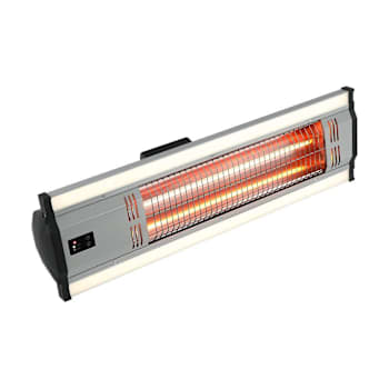 Envirolite 29" LED Shop Light With 5200 BTU Infrared Heater, Wall Mount, Gray