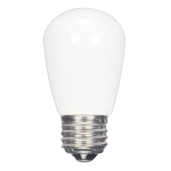 Image for SATCO S14 LED Bulb, Medium Base, 45 Lumens, 2700k, 1.4 Watt, White, Case Of 12 from HD Supply