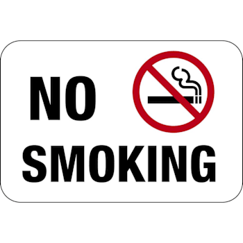 Image for Hy-Ko No Smoking Sign 18x12" Non-Reflective Aluminum from HD Supply