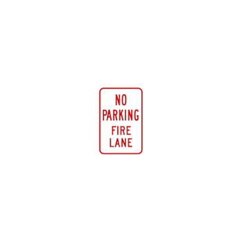 Hy-Ko No Parking Anytime With Arrow Sign 12x18" Reflective Aluminum