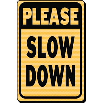 Hy-Ko Slow Children At Play Sign 12x18" Reflective Aluminum