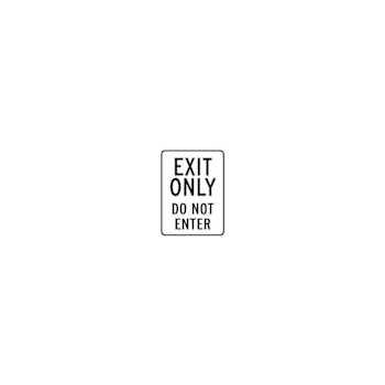 Image for Hy-Ko Exit Only Do Not Enter Sign 18x24" Reflective Aluminum from HD Supply