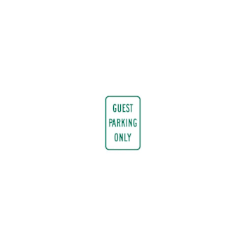 Hy-Ko Guest Parking Only Sign 12x18" Reflective Aluminum
