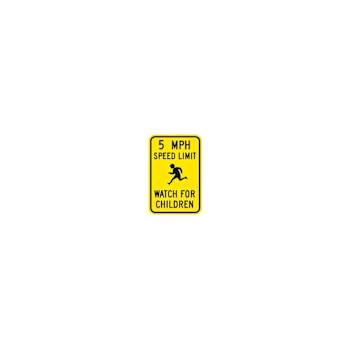 Image for Hy-Ko Watch For Children Sign 12x18" Reflective Aluminum from HD Supply