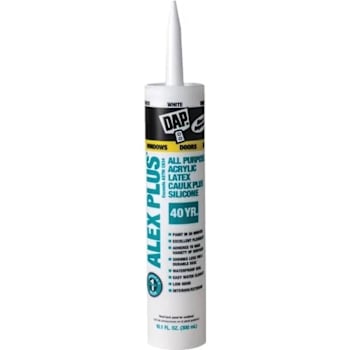 Image for DAP Alex Plus All-Purpose Caulk, 10.1 Oz, White from HD Supply