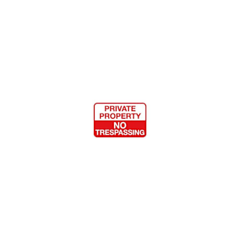 Hy-Ko Private Property No Trespassing Sign 18x12" Reflective Aluminum