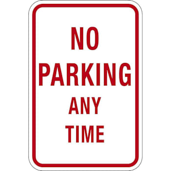 Image for Hy-Ko Sign Reflective 12x18 No Parking Anytime from HD Supply