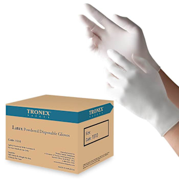 Tronex Latex Lightly Powdered General Purpose Gloves Size Xlarge Case Of 1000
