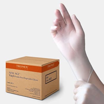 Tronex New Age Vinyl Powder Free General Purpose Gloves Size Xlarge Case Of 1000