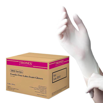 Tronex Latex Powder Free Examination Gloves Size Xlarge Case Of 1000