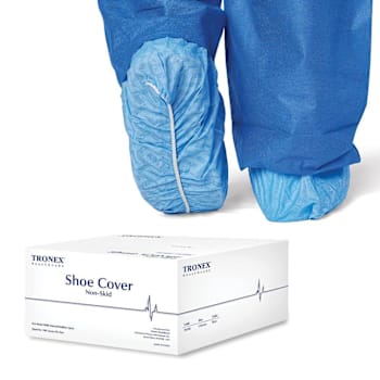 Tronex Shoe Covers Heavyweight Spunbound Fluid-Resistant Unisize Case Of 300