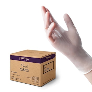Tronex Vinyl Powder Free General Purpose Gloves Size Xlarge Case Of 1000