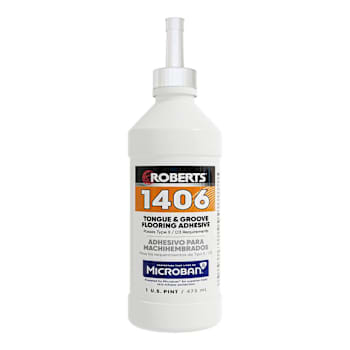 Roberts Tongue And Groove Floor Adhesive, Laminate And Wood, Beige, 1 Pint