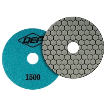 QEP Xtreme 4" Dry Polishing Pad For Grinders, 1500 Grit