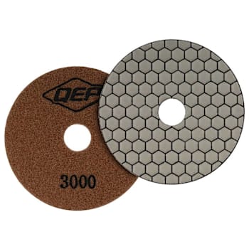 QEP Xtreme 4" Dry Polishing Pad For Grinders, 3000 Grit