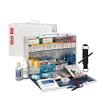 First Aid Only 75 Person Ansi B 2 Shelf First Aid Cabinet