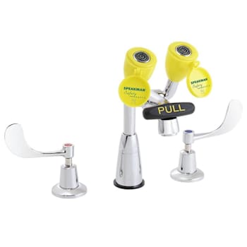 Speakman Eyesaver Classic Sef-1800-Calftw Eyewash Faucet With Eyewash Tmv