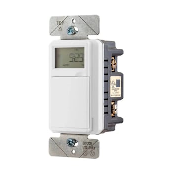 Hubbell Wiring 120 Volt Programmable Timer With Astronomical Clock, White