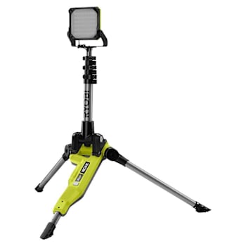 Ryobi One+ Hybrid LED Tripod Stand Light, Cordless, 18 Volt