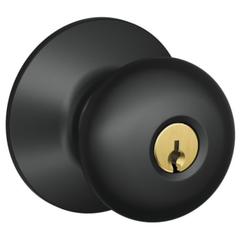 Image for Schlage® F Series Knob Set 622, Non-Handed, Flat Black Coated Finish from HD Supply