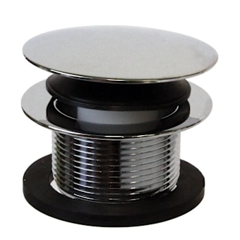 WESTBRASS 1-1/2 in. Tip-Toe Bathtub Drain with Stopper in Polished Chrome