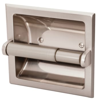 Design House Millbridge Satin Nickel Recessed Toilet Paper Holder ... Design House Millbridge Satin Nickel Recessed Toilet Paper Holder ...