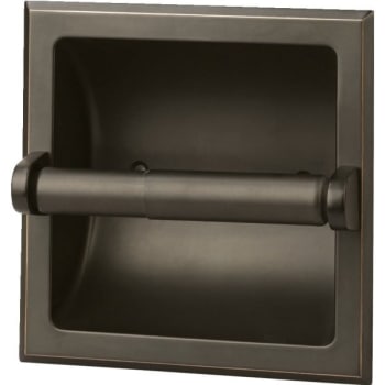Image for Design House Millbridge Oil-Rubbed Bronze Recessed Toilet Paper Holder from HD Supply