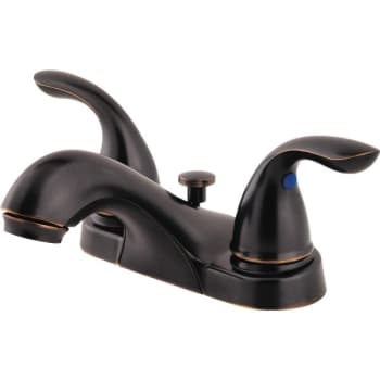 Image for Pfister Pfirst Series Lavatory Faucet Bronze Two Handle With Pop-Up from HD Supply