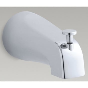 Kohler Chrome 4-5/8 Tub Spout With Diverter, NPT or Slip Fit Connection