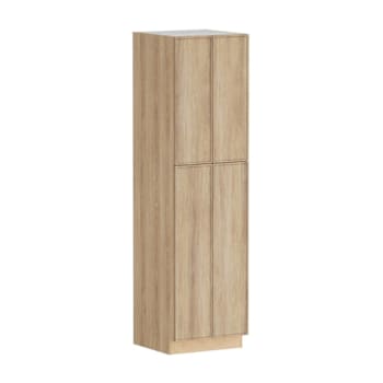 Hampton Bay Designer Series Renly 24" W x 24" D x 90" H Assembled Slim Shaker Pantry Cabinet, Sandstone