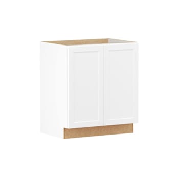 Hampton Bay Designer Series Melvern 30" W x 21" D x 34.5" H Assembled Shaker Bathroom Cabinet, White