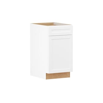 Hampton Bay Designer Series Melvern 18" W x 24" D x 34.5" H Assembled Shaker Base Cabinet, White