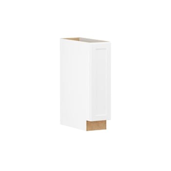 Hampton Bay Designer Series Melvern 9" W x 24" D x 34.5" H Assembled Shaker Full Height Door Cabinet, White